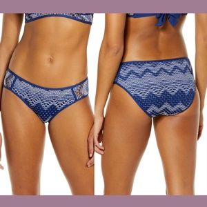 NEW Becca Reveal Hipster Bikini‎ Bottoms in Marina Blue [SZ Large ]